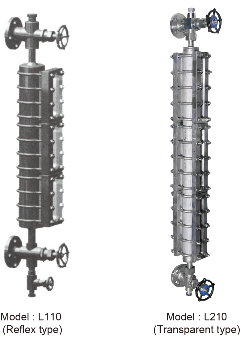 WISE CONTROL INC Large chamber type level gauge_L110 (Reflex type) L210 (Transparent type)