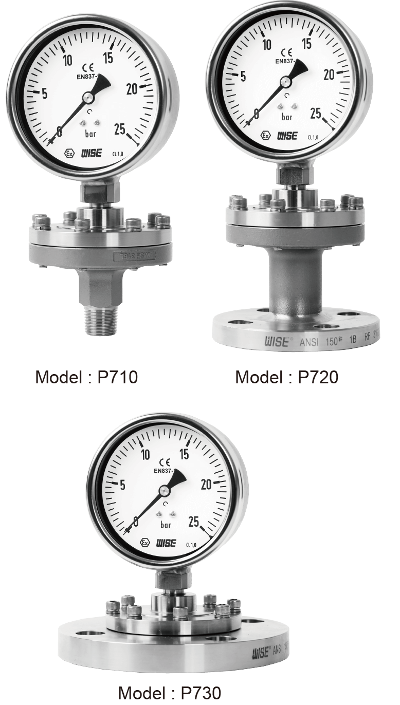 PIC Gauges DS-M3511-HTC-0 Mini Diaphragm Seal 2-1-2% Accuracy PIC Gauges DS-M3511-HTC-0 Mini Diaphragm Seal 2-1-2% Accuracy